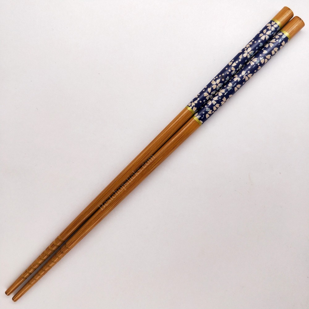 Flowers carbonized bamboo chopsticks