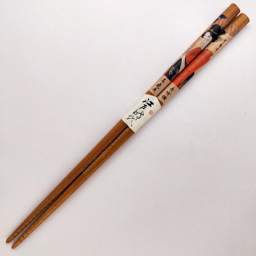 Japanese lady carbonized bamboo chopsticks