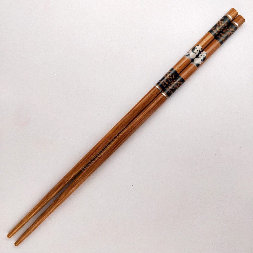 Panda carbonized bamboo chopsticks