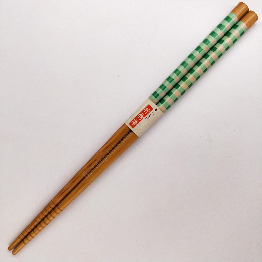 Plaid carbonized bamboo chopsticks