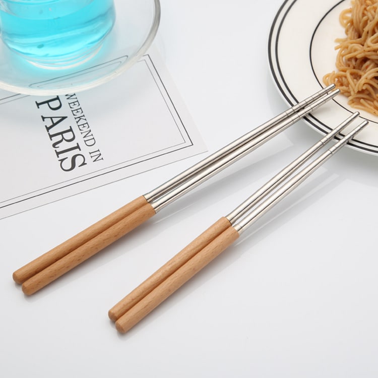 Anti-slip 304 Stainless Steel chopsticks