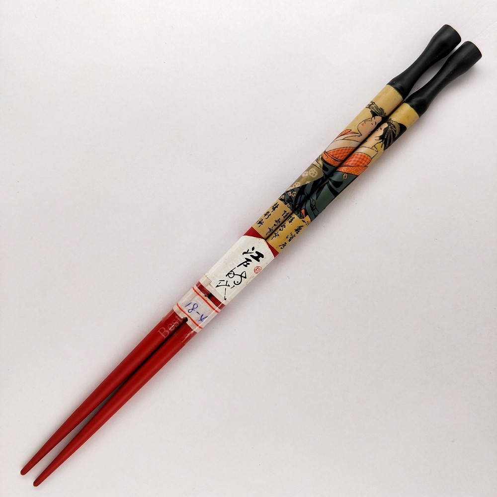 Craft japanese lady printed chopsticks
