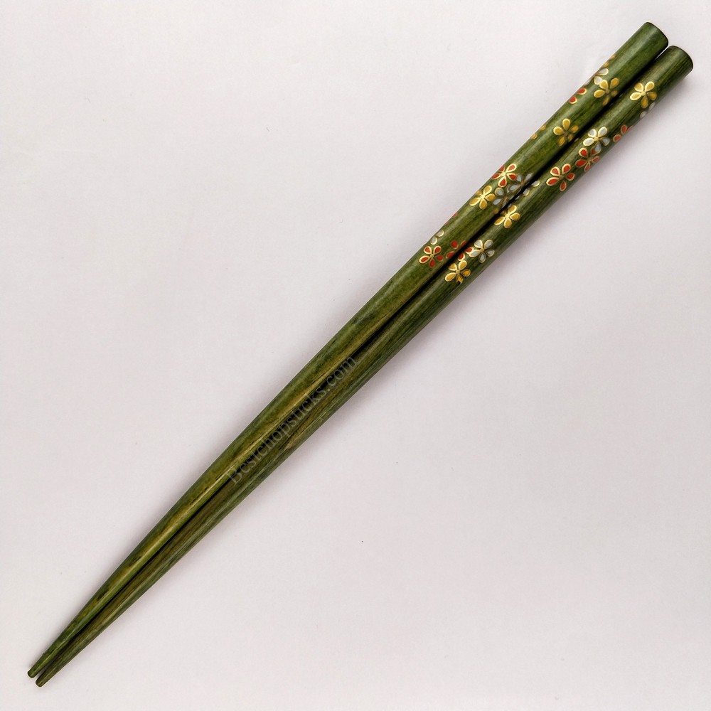 Cherry blossom printed wooden chopsticks