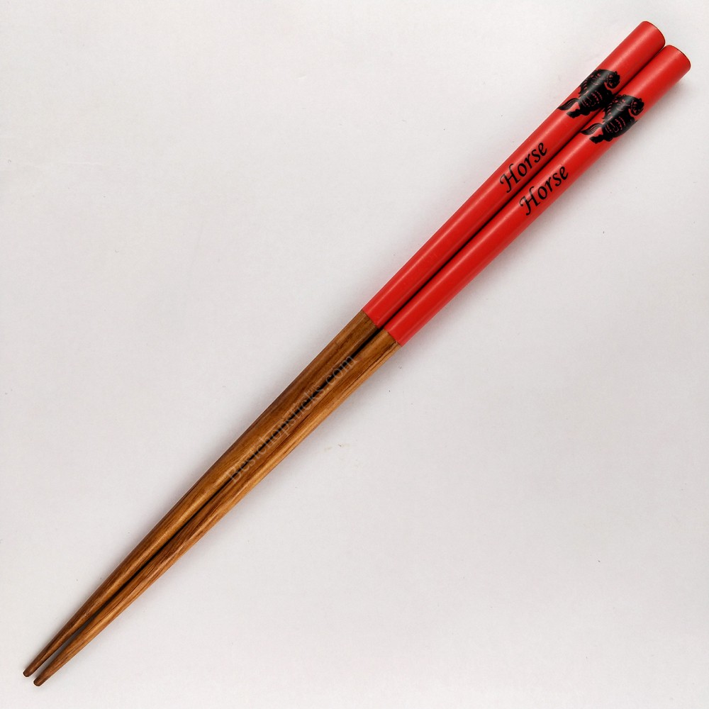 Chinese zodiac printed wooden chopsticks