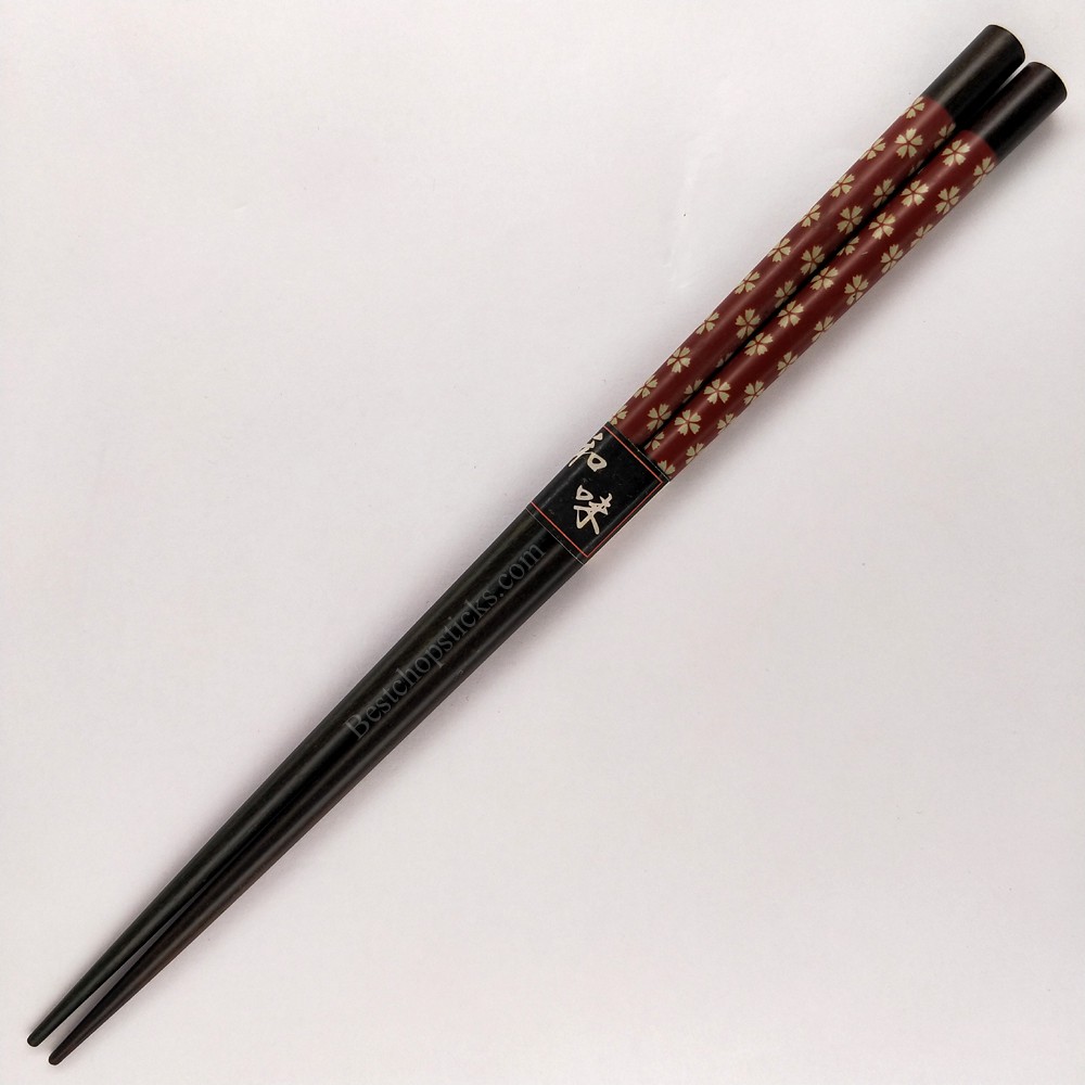 Sakura printed wooden chopsticks