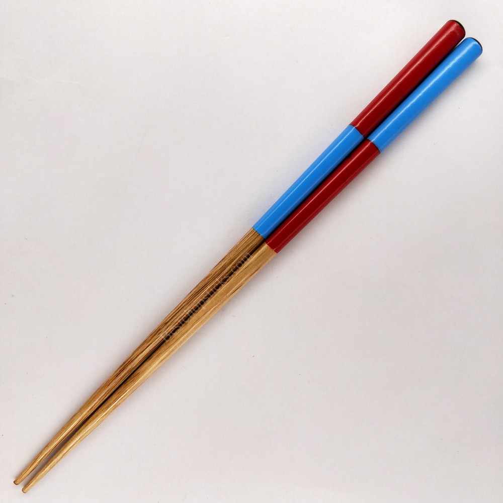 Two tone printed wooden chopsticks