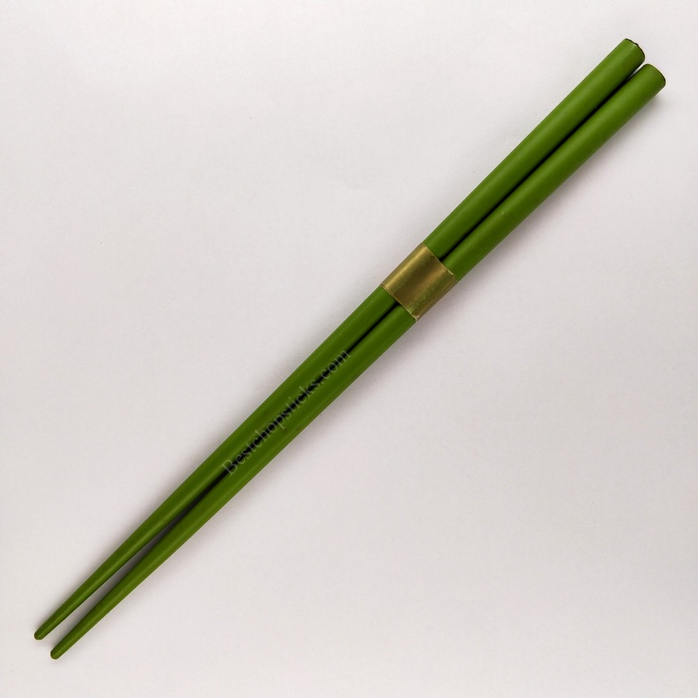 Green solid colored chopsticks
