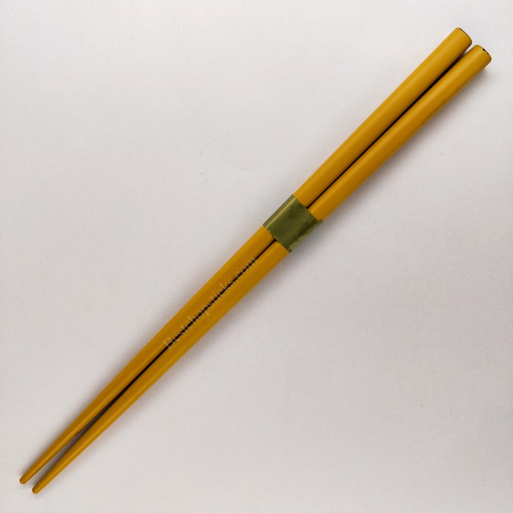 Yellow solid colored chopsticks