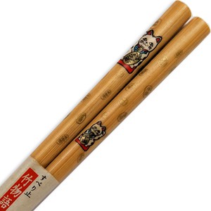 Fortune cat bamboo chopsticks