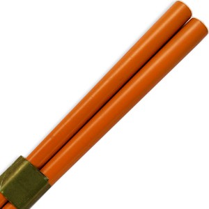 Orange solid colored chopsticks