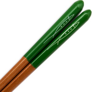 Saury printed wooden chopsticks